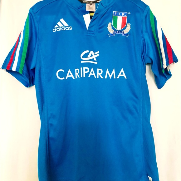 adidas Italy FIR Cariparma Men Medium Football Soccer Jersey - Picture 9 of 11